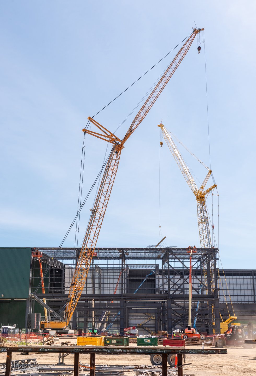 Nucor’s historic new steel mill brings out the cranes Nucor’s historic new steel mill brings out the cranes